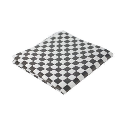 10 X 10 BLACK CHECKER WAX PAPER